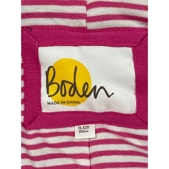 Mini Boden Navy Duffle Toggle Wool Blend Coat Girls Size 11-12Y Hooded Classic - Picture 4 of 9